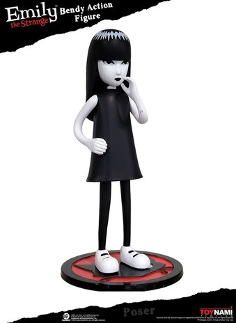 toynami Emily the Strange: Emily 6 inch Bendable Action Figure toynami Emily the Strange: Emily 6 inch Bendable Action Figure