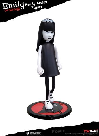 toynami Emily the Strange: Emily 6 inch Bendable Action Figure toynami Emily the Strange: Emily 6 inch Bendable Action Figure