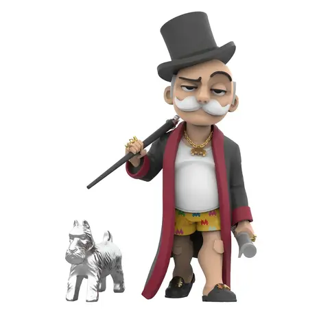 Mighty Jaxx Monopoly: Mr. Monopoly and Dog Off Work Statue Mighty Jaxx Monopoly: Mr. Monopoly and Dog Off Work Statue