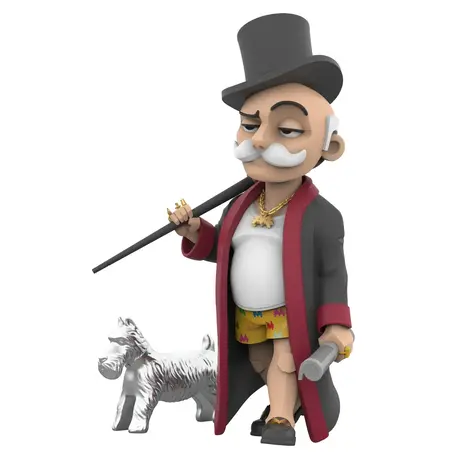 Mighty Jaxx Monopoly: Mr. Monopoly and Dog Off Work Statue Mighty Jaxx Monopoly: Mr. Monopoly and Dog Off Work Statue