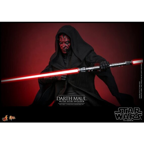 Star Wars: The Phantom Menace 25th Anniversary - Darth Maul with Sith Speeder 1:6 Scale Figure Set