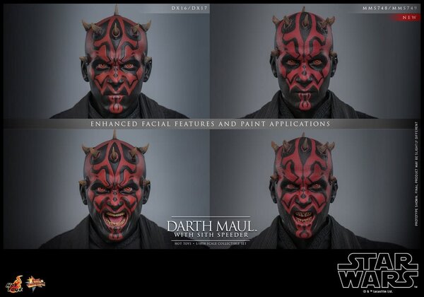 Star Wars: The Phantom Menace 25th Anniversary - Darth Maul with Sith Speeder 1:6 Scale Figure Set Star Wars: The Phantom Menace 25th Anniversary - Darth Maul with Sith Speeder 1:6 Scale Figure Set