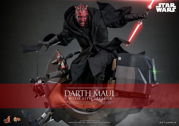 Star Wars: The Phantom Menace 25th Anniversary - Darth Maul with Sith Speeder 1:6 Scale Figure Set Star Wars: The Phantom Menace 25th Anniversary - Darth Maul with Sith Speeder 1:6 Scale Figure Set