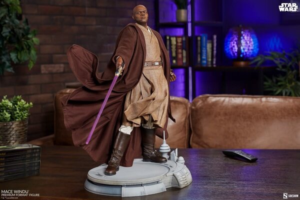 Sideshow Toys Star Wars: Revenge of the Sith - Mace Windu Premium 1:4 Scale Statue Sideshow Toys Star Wars: Revenge of the Sith - Mace Windu Premium 1:4 Scale Statue