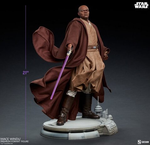 Sideshow Toys Star Wars: Revenge of the Sith - Mace Windu Premium 1:4 Scale Statue Sideshow Toys Star Wars: Revenge of the Sith - Mace Windu Premium 1:4 Scale Statue