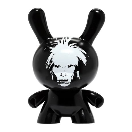 Kidrobot Andy Warhol: Fright Wig Self-Portrait Monochrome Edition 8 inch Dunny Kidrobot Andy Warhol: Fright Wig Self-Portrait Monochrome Edition 8 inch Dunny