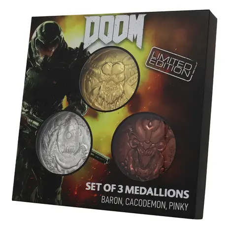 DOOM: Limited Edition Set of 3 Arcade Mode Medallion Collection DOOM: Limited Edition Set of 3 Arcade Mode Medallion Collection