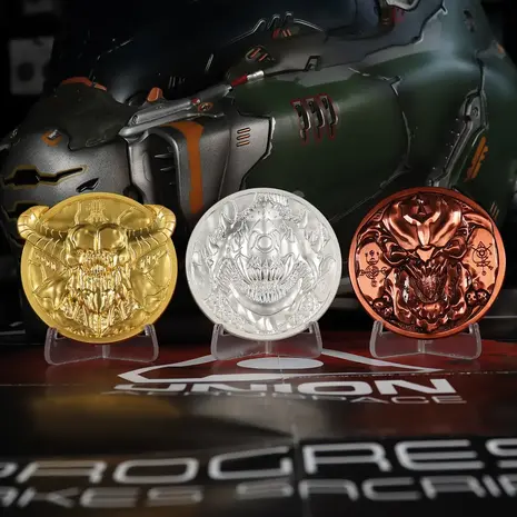 DOOM: Limited Edition Set of 3 Arcade Mode Medallion Collection DOOM: Limited Edition Set of 3 Arcade Mode Medallion Collection