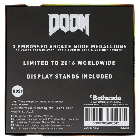 DOOM: Limited Edition Set of 3 Arcade Mode Medallion Collection DOOM: Limited Edition Set of 3 Arcade Mode Medallion Collection
