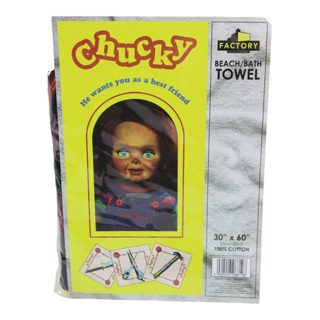 Factory Entertainment Child's Play: Chucky Beach and Bath Towel Factory Entertainment Child's Play: Chucky Beach and Bath Towel