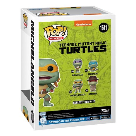 Funko Teenage Mutant Ninja Turtles Pop! Movies Vinyl Figure Michelangelo Sausage Link Nunchucks Funko Teenage Mutant Ninja Turtles Pop! Movies Vinyl Figure Michelangelo Sausage Link Nunchucks