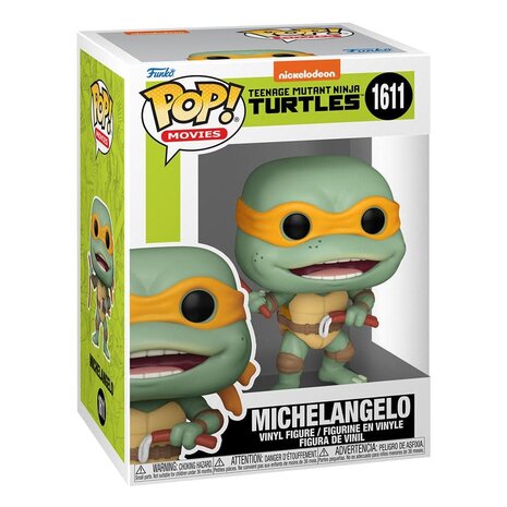 Funko Teenage Mutant Ninja Turtles Pop! Movies Vinyl Figure Michelangelo Sausage Link Nunchucks Funko Teenage Mutant Ninja Turtles Pop! Movies Vinyl Figure Michelangelo Sausage Link Nunchucks