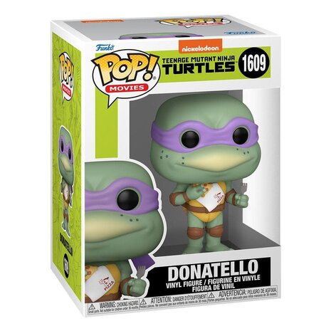 Funko Teenage Mutant Ninja Turtles Pop! Movies Vinyl Figure Donatello w/Napkin Funko Teenage Mutant Ninja Turtles Pop! Movies Vinyl Figure Donatello w/Napkin
