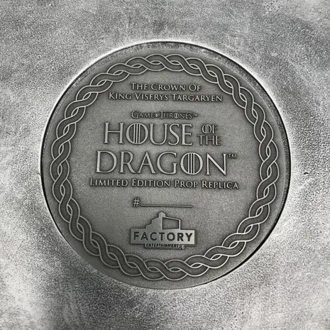 Factory Entertainment House of the Dragon 1/1 Prop Replica The Crown Of King Viserys Targaryen Limited Edition 15 cm Factory Entertainment House of the Dragon 1/1 Prop Replica The Crown Of King Viserys Targaryen Limited Edition 15 cm