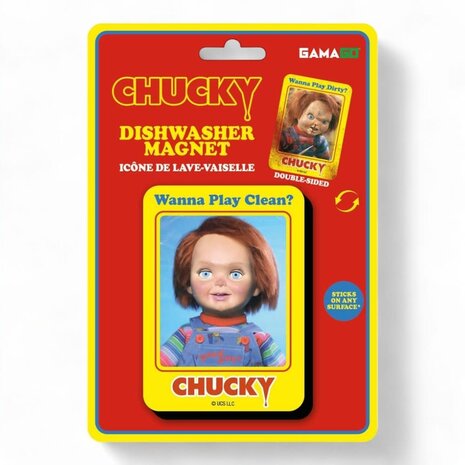 GamaGo Child's Play: Chucky Clean Dirty Dishwasher Magnet GamaGo Child's Play: Chucky Clean Dirty Dishwasher Magnet