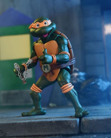 NECA Teenage Mutant Ninja Turtles (Cartoon) Action Figure Ultimate Michelangelo VHS 18 cm NECA Teenage Mutant Ninja Turtles (Cartoon) Action Figure Ultimate Michelangelo VHS 18 cm