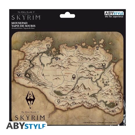 Abysse Corp Skyrim - Flexible mousepad - Map Abysse Corp Skyrim - Flexible mousepad - Map