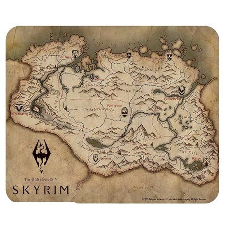 Abysse Corp Skyrim - Flexible mousepad - Map Abysse Corp Skyrim - Flexible mousepad - Map