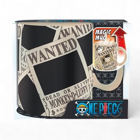 AbyStyle One Piece - Mug Heat Change - 460 ml - Wanted AbyStyle One Piece - Mug Heat Change - 460 ml - Wanted
