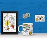 The Good Gift Astérix: Mug - Magnet - Kraft Frame - Button Badges Set The Good Gift Astérix: Mug - Magnet - Kraft Frame - Button Badges Set