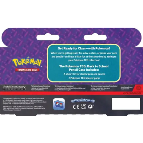The Pokemon Company Pokémon TCG Back To School Pencil Case 2024 *English Version The Pokemon Company Pokémon TCG Back To School Pencil Case 2024 *English Version