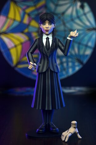 NECA Wednesday: Toony Terrors - 6 inch Action Figure - Wednesday Addams (Nevermore Uniform) NECA Wednesday: Toony Terrors - 6 inch Action Figure - Wednesday Addams (Nevermore Uniform)