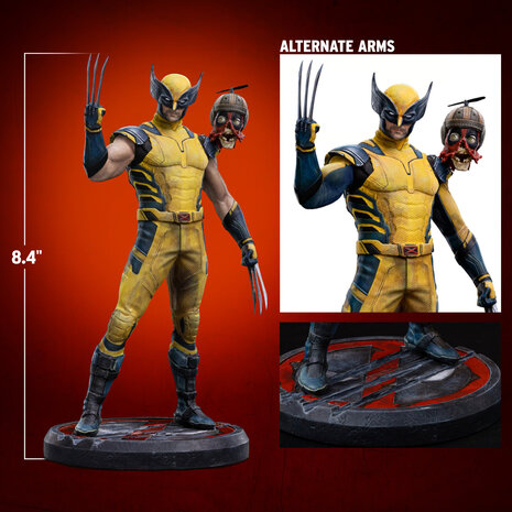Iron Studios Deadpool 3 Art Scale Statue 1/10 Wolverine & Headpool 22 cm Iron Studios Deadpool 3 Art Scale Statue 1/10 Wolverine & Headpool 22 cm