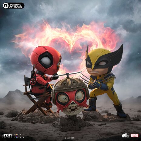 Iron Studios MiniCo - Deadpool & Wolverine - Deadpool, Wolverine en Headpool beeld Iron Studios MiniCo - Deadpool & Wolverine - Deadpool, Wolverine en Headpool beeld