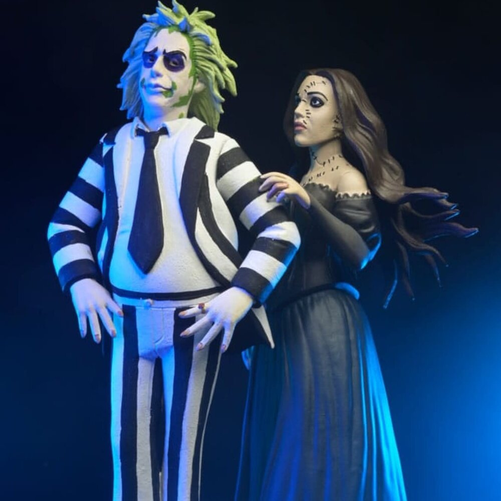 NECA Beetlejuice Beetlejuice Toony Terrors Action Figure 2-Pack Beetlejuice & Delores 15 cm NECA Beetlejuice Beetlejuice Toony Terrors Action Figure 2-Pack Beetlejuice & Delores 15 cm
