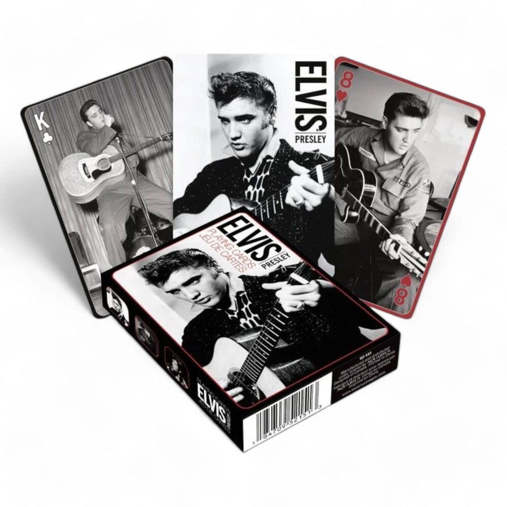Elvis Presley Playing Cards Black & White Elvis Presley Playing Cards Black & White