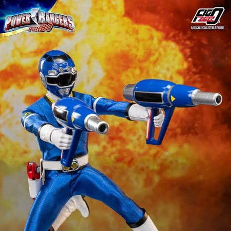 threezero Power Rangers Turbo FigZero Action Figure 1/6 Blue Turbo Power Ranger 30 cm threezero Power Rangers Turbo FigZero Action Figure 1/6 Blue Turbo Power Ranger 30 cm