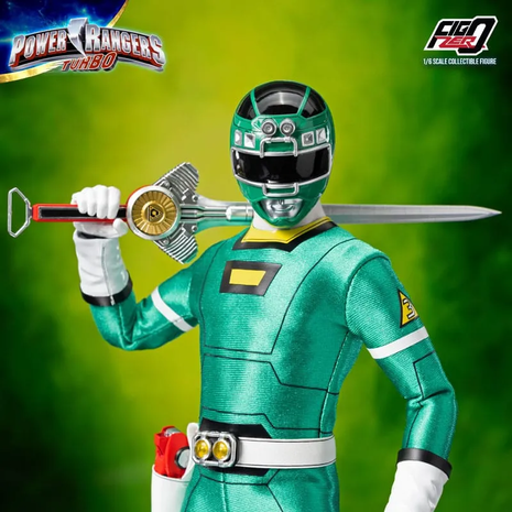 threezero Power Rangers Turbo FigZero Action Figure 1/6 Green Turbo Power Ranger 30 cm threezero Power Rangers Turbo FigZero Action Figure 1/6 Green Turbo Power Ranger 30 cm