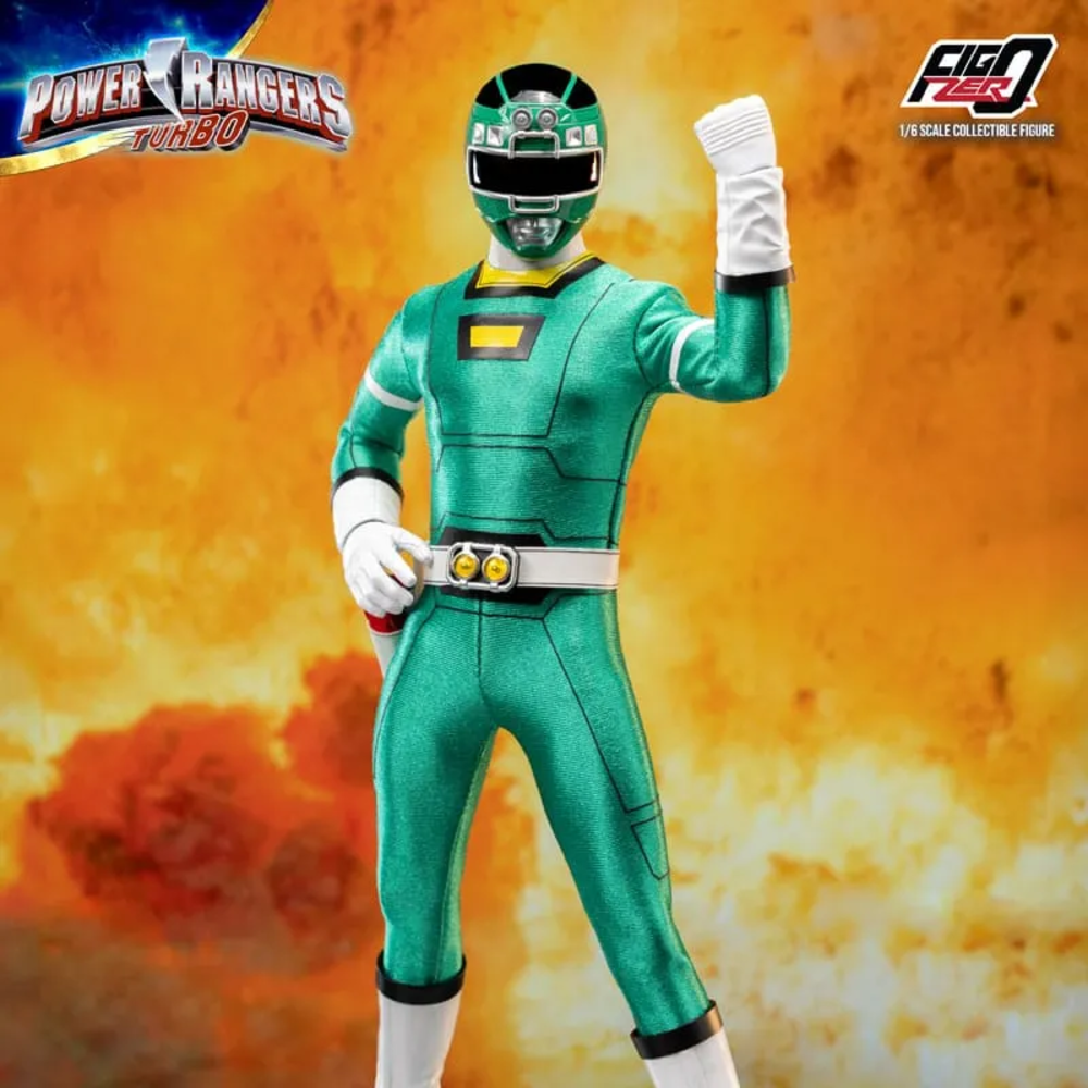 threezero Power Rangers Turbo FigZero Action Figure 1/6 Green Turbo Power Ranger 30 cm threezero Power Rangers Turbo FigZero Action Figure 1/6 Green Turbo Power Ranger 30 cm