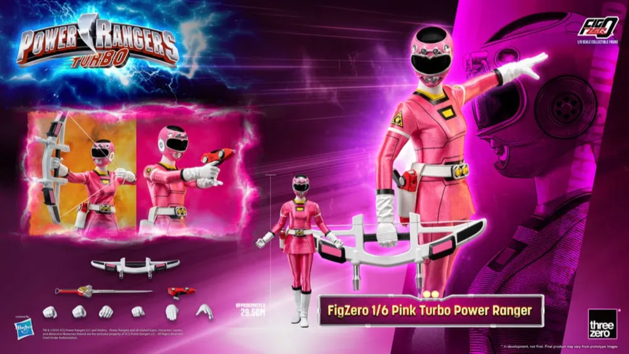 threezero Power Rangers Turbo FigZero Action Figure 1/6 Pink Turbo Power Ranger 30 cm threezero Power Rangers Turbo FigZero Action Figure 1/6 Pink Turbo Power Ranger 30 cm