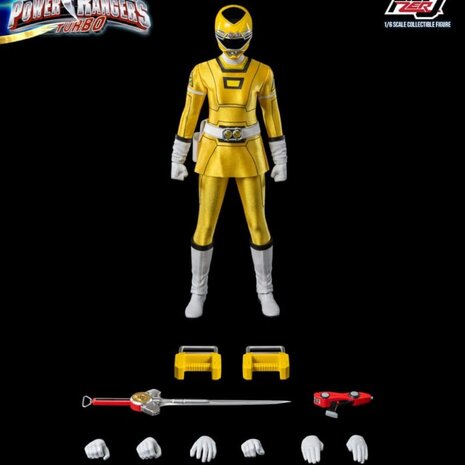 threezero Power Rangers Turbo FigZero Action Figure 1/6 Yellow Turbo Power Ranger 30 cm threezero Power Rangers Turbo FigZero Action Figure 1/6 Yellow Turbo Power Ranger 30 cm