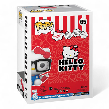 Funko Hello Kitty POP! Sanrio Vinyl Figure Hello Kitty Nerd 9 cm Funko Hello Kitty POP! Sanrio Vinyl Figure Hello Kitty Nerd 9 cm
