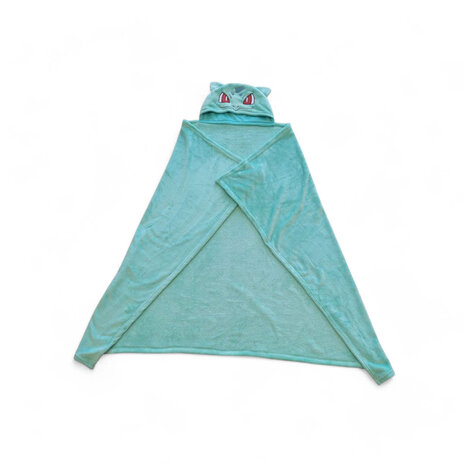 Halantex Pokémon Coral Hooded Blanket Bulbasaur 120 x 150 cm Halantex Pokémon Coral Hooded Blanket Bulbasaur 120 x 150 cm