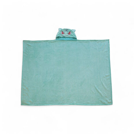 Halantex Pokémon Coral Hooded Blanket Bulbasaur 120 x 150 cm Halantex Pokémon Coral Hooded Blanket Bulbasaur 120 x 150 cm