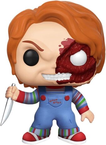 Funko Child´s Play POP! Movies Vinyl (Exc) Figure Chucky Half (BD) 9 cm Funko Child´s Play POP! Movies Vinyl (Exc) Figure Chucky Half (BD) 9 cm