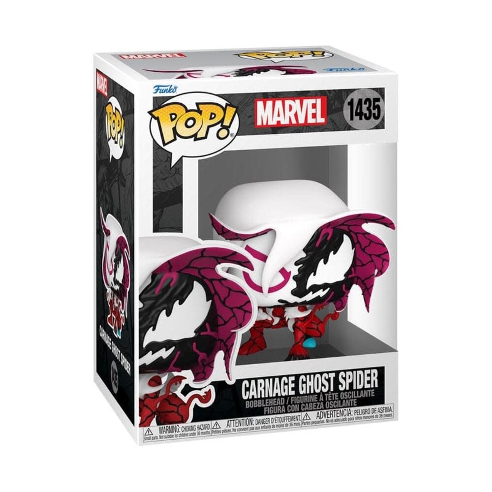 Funko Marvel POP! Vinyl Figure Carnageized - Ghost Spider 9 cm Funko Marvel POP! Vinyl Figure Carnageized - Ghost Spider 9 cm