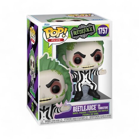 Funko Beetlejuice POP! Plus Movies Vinyl Figure Beetlejuice w/tombstone 9 cm Funko Beetlejuice POP! Plus Movies Vinyl Figure Beetlejuice w/tombstone 9 cm
