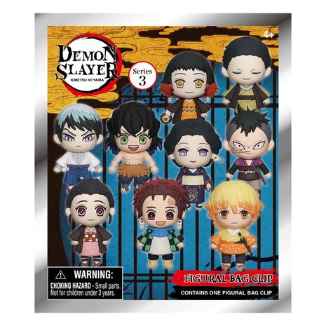 Monogram Demon Slayer: Kimetsu no Yaiba 3D PVC Bag Clips Series 3 Monogram Demon Slayer: Kimetsu no Yaiba 3D PVC Bag Clips Series 3