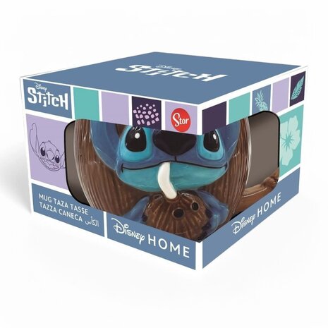 stor Disney - Coconut Stitch 3D Ceramic Mug - 414ml stor Disney - Coconut Stitch 3D Ceramic Mug - 414ml