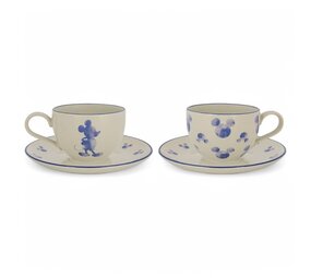 Disney Home Disney Mono Teacup and Saucer (Set of 2) Disney Home Disney Mono Teacup and Saucer (Set of 2)