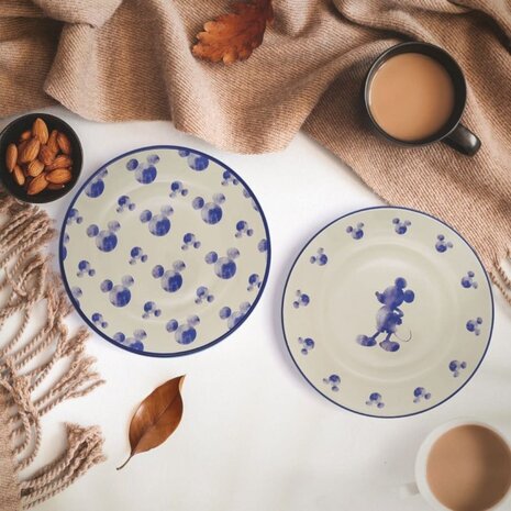 Disney Home Disney Mono Side Plates (Set of 2) Disney Home Disney Mono Side Plates (Set of 2)