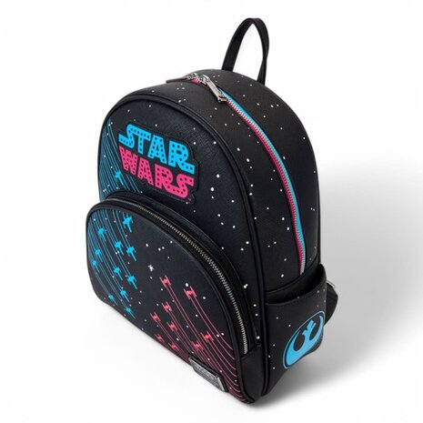 Loungefly Star Wars by Loungefly Backpack Mini Neon 70s Loungefly Star Wars by Loungefly Backpack Mini Neon 70s