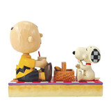 Peanuts by Jim Shore Snoopy, Woodstock and Charlie Brown Picnic Figurine Peanuts by Jim Shore Snoopy, Woodstock and Charlie Brown Picnic Figurine