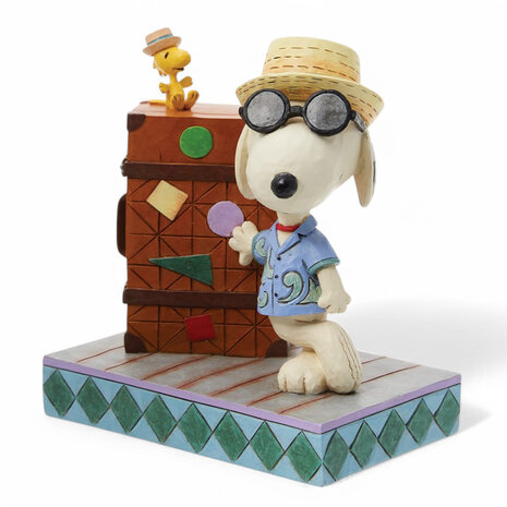 Peanuts by Jim Shore Snoopy & Woodstock Vacation Figurine Peanuts by Jim Shore Snoopy & Woodstock Vacation Figurine