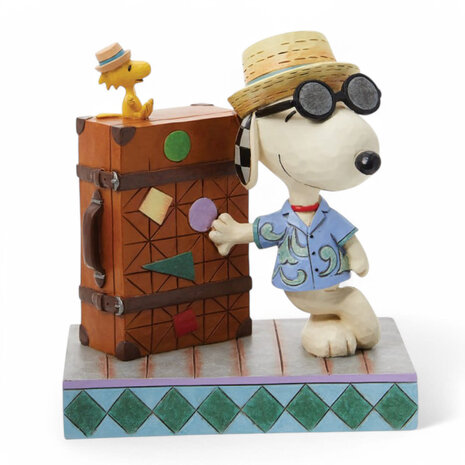 Peanuts by Jim Shore Snoopy & Woodstock Vacation Figurine Peanuts by Jim Shore Snoopy & Woodstock Vacation Figurine