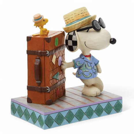 Peanuts by Jim Shore Snoopy & Woodstock Vacation Figurine Peanuts by Jim Shore Snoopy & Woodstock Vacation Figurine